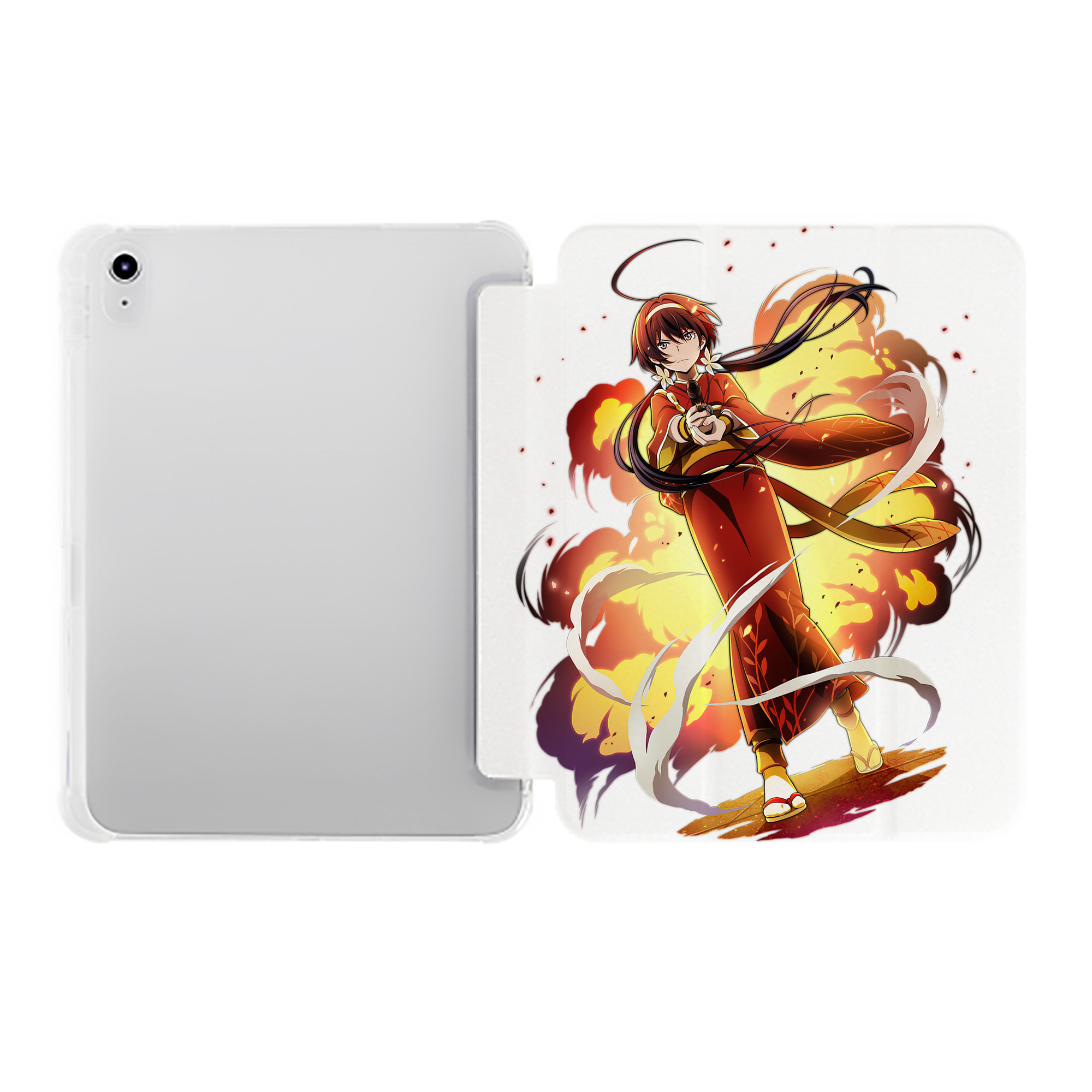 （画像用） 文豪ストレイドッグス Bungo Stray Dogs IPad ケース ペン収納付き 三つ折りスタンド PUレザー×シリコン 対応機種9.5/10.5/10.9インチ